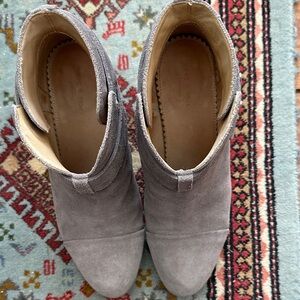 Rag & Bone Taupe Suede Ankle Booties